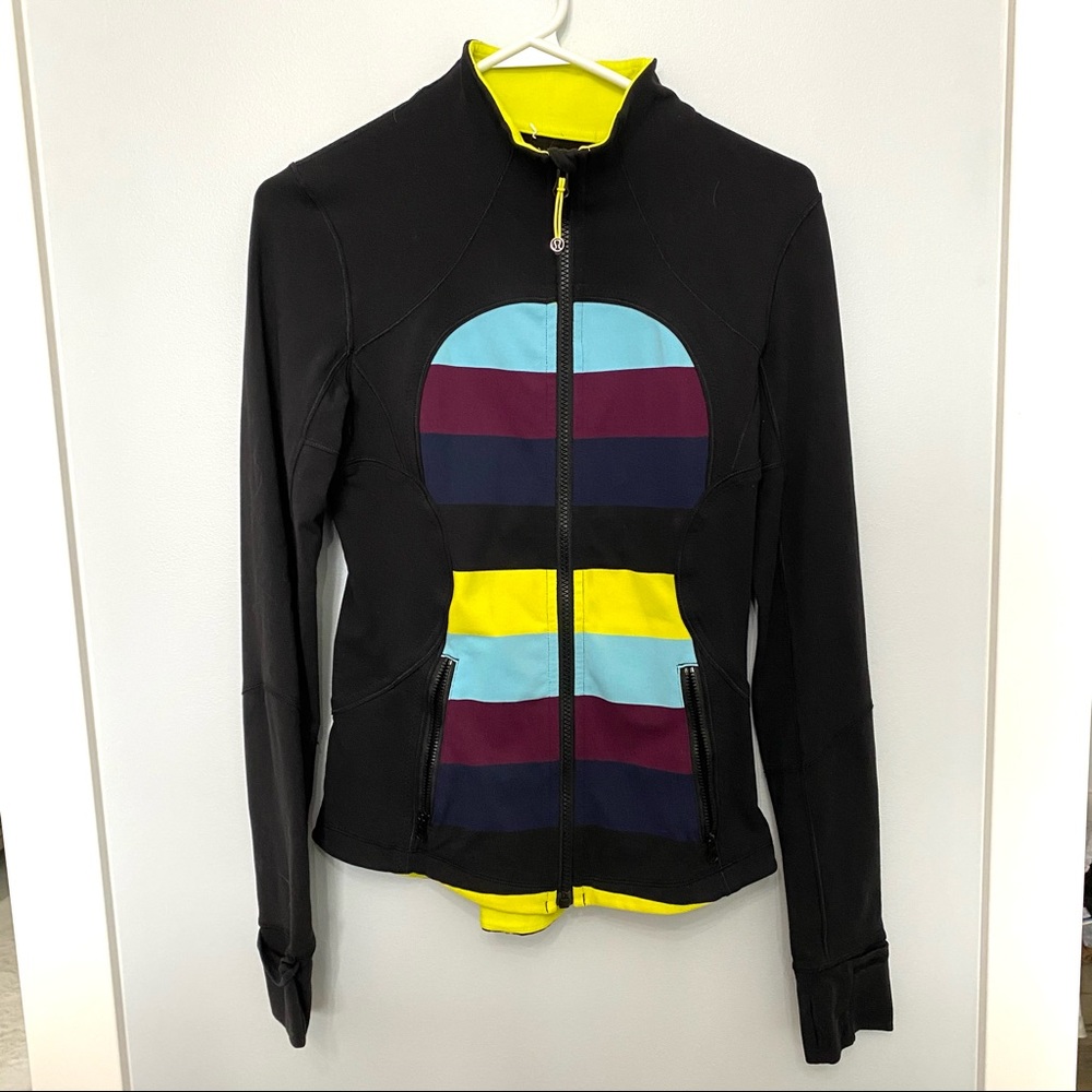 Lululemon define jacket in multi stripe size 6